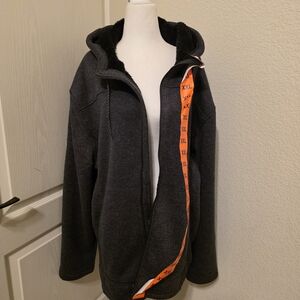 Rugged Elements Charcoal Zip-Up Men's Sweater